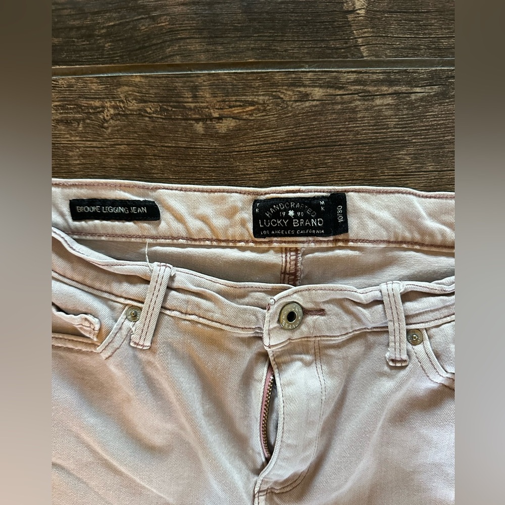 Lucky‎ Brand Women's Light Pink Skinny Jeans - Picture 3 of 7